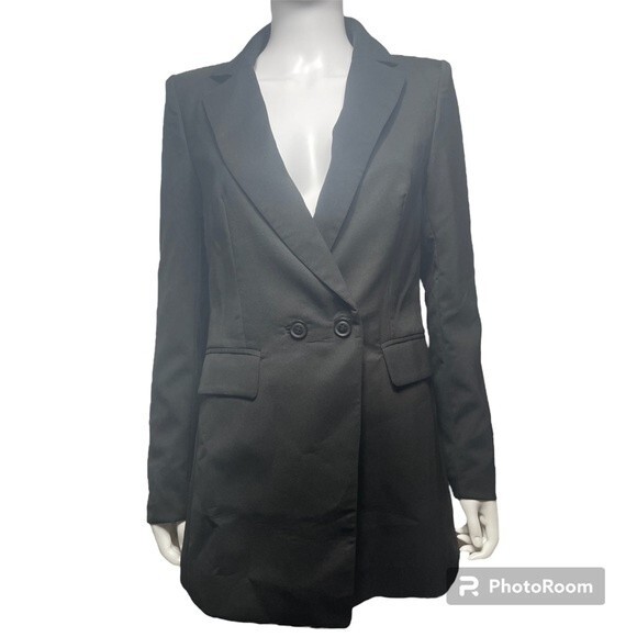 NWT re:named Renamed Black Career Blazer Size M - Picture 1 of 6